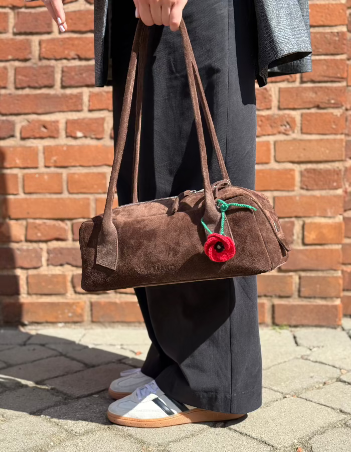 Zestaw breloczków szydełkowych maki | charms do torebki LILLABEL