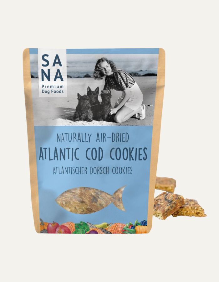Atlantyckie ciasteczka z dorsza dla psa (100 g) SANADOG